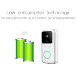 Anytek B60 720P Smart WiFi Video Visual Doorbell, Support APP Remote & PIR Detection & TF Card - Trustpick