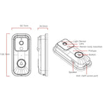 Anytek B60 720P Smart WiFi Video Visual Doorbell, Support APP Remote & PIR Detection & TF Card - Trustpick