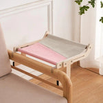 Balcony Wooden Cat Hammock Window Wall Mounted Cat Hutch Hanging Bedside Pet Kennel - Trustpick