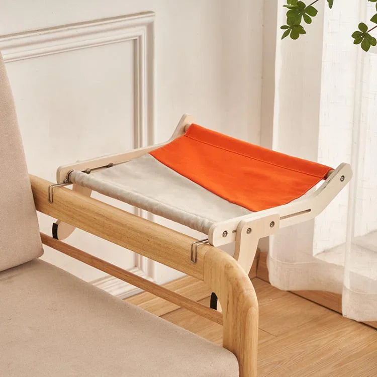 Balcony Wooden Cat Hammock Window Wall Mounted Cat Hutch Hanging Bedside Pet Kennel - Trustpick