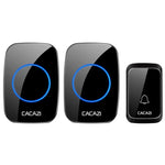 CACAZI A06 - DC 1 to 2 Battery Smart Home Wireless Waterproof Doorbell - Trustpick