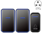 CACAZI A68 - 2 One to Two Wireless Remote Control Electronic Doorbell Home Smart Digital Wireless Doorbell - Trustpick