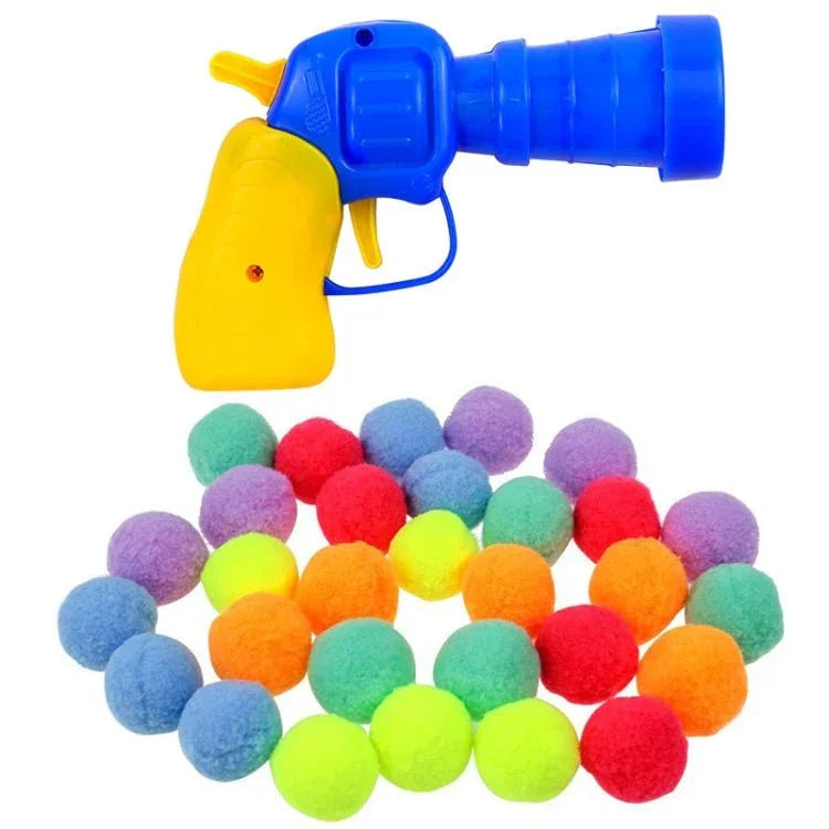 Cat Interactive Plush Toy Silent Plush Ball Launcher Pet Toy Balls - Trustpick