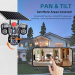 D31 9MP Multi - lens Panoramic Solar Surveillance PTZ Dome Camera - Trustpick