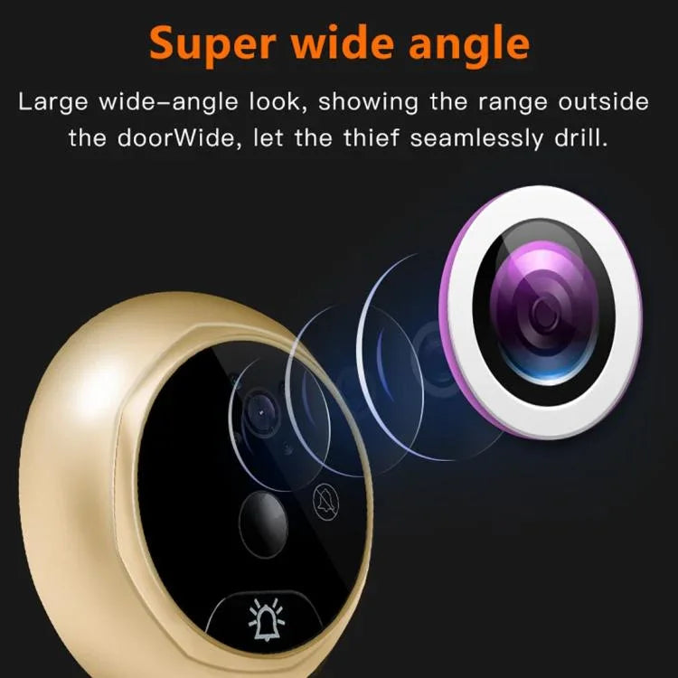 Danmini Q10 4.3 Inch Screen Motion Detection Camera Video Alarm Smart Digital Door Viewer, Support TF Card - Trustpick