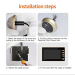 Danmini Q10 4.3 Inch Screen Motion Detection Camera Video Alarm Smart Digital Door Viewer, Support TF Card - Trustpick
