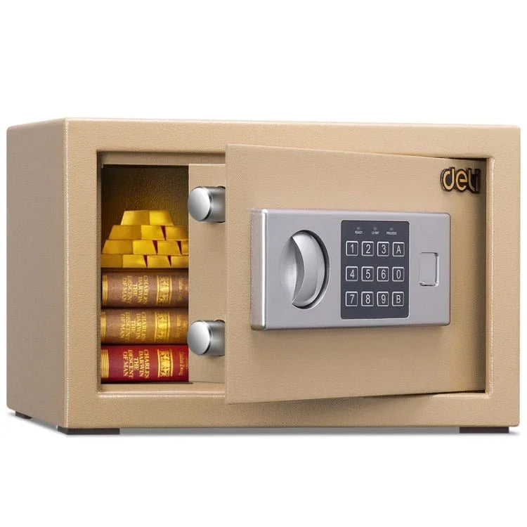 Deli Home Office Hotel Mini Electronic Security Lock Box Wall Cabinet Safety Box - Trustpick