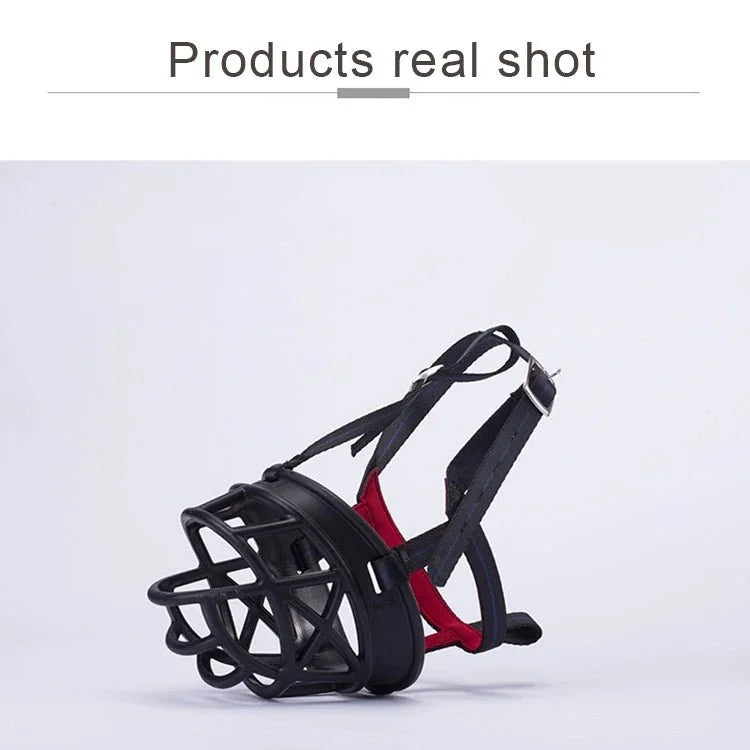 Dog Muzzle Prevent Biting Chewing and Barking Allows Drinking and Panting, Size: 10.3*9.3*12.5cm - Trustpick