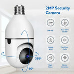 DP17 2.0 Million Pixels Dual Light Source Smart Dual - band WiFi 1080P HD Outdoor Network Light Bulb Camera, Support Infrared Night Vision & Two - way Audio & Motion Detection & TF Card - Trustpick