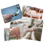 Duckbill Drinking Fountain Stainless Steel with Copper Cap Oblique Pig Mouth Livestock Machinery Pig Raising Equipment - Trustpick