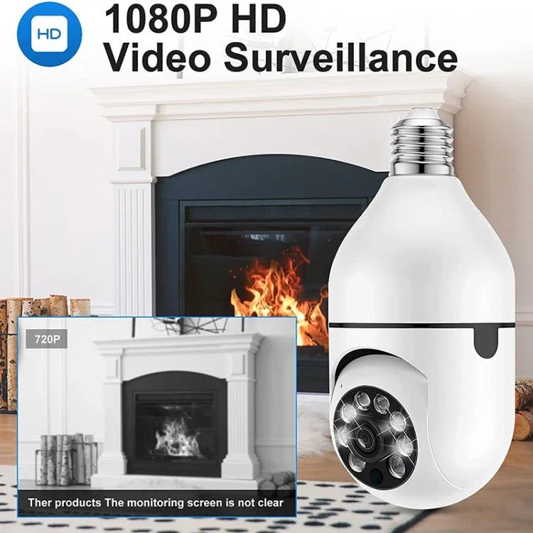 ESCAM 2.0MP 1080P Light Bulb WiFi Camera, Support IR Night Vision / Motion Detection / Two - way Voice - Trustpick
