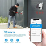 ESCAM G24 3MP WiFi Smart Night Vision Two - way Voice Intercom Solar Camera Support Full HD AI Recognition PIR Alarm - Trustpick