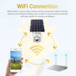 ESCAM QF280 HD 1080P IP66 Waterproof WiFi Solar Panel PT IP Camera with Battery, Support Night Vision / Motion Detection / TF Card / Two Way Audio - Trustpick