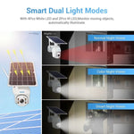 ESCAM QF480 EU Version HD 1080P IP66 Waterproof 4G Solar Panel PT IP Camera without Battery, Support Night Vision / Motion Detection / TF Card / Two Way Audio - Trustpick