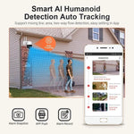 ESCAM QF518 5MP Smart WiFi IP Camera, Support AI Humanoid Detection / Auto Tracking / Dual Light Night Vision / Cloud Storage / Two Way Audio / TF Card - Trustpick
