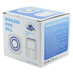 FY - 0256 2 in 1 PIR Infrared Sensors (Transmitter + Receiver) Wireless Doorbell Alarm Detector for Home / Office / Shop / Factory, EU Plug - Trustpick