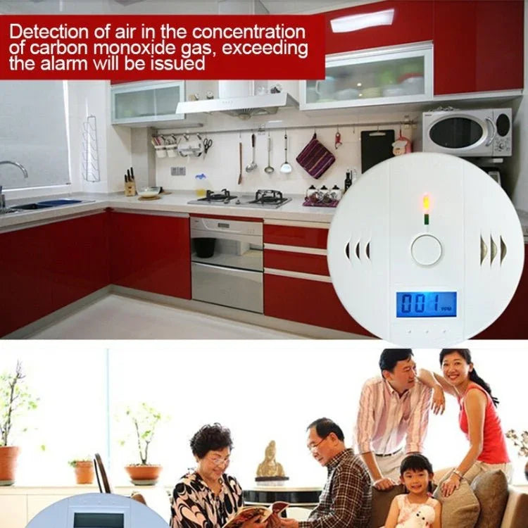 Gas Carbon Monoxide Detector Sensor Unit LCD CO Safety Alarm Tester - Trustpick