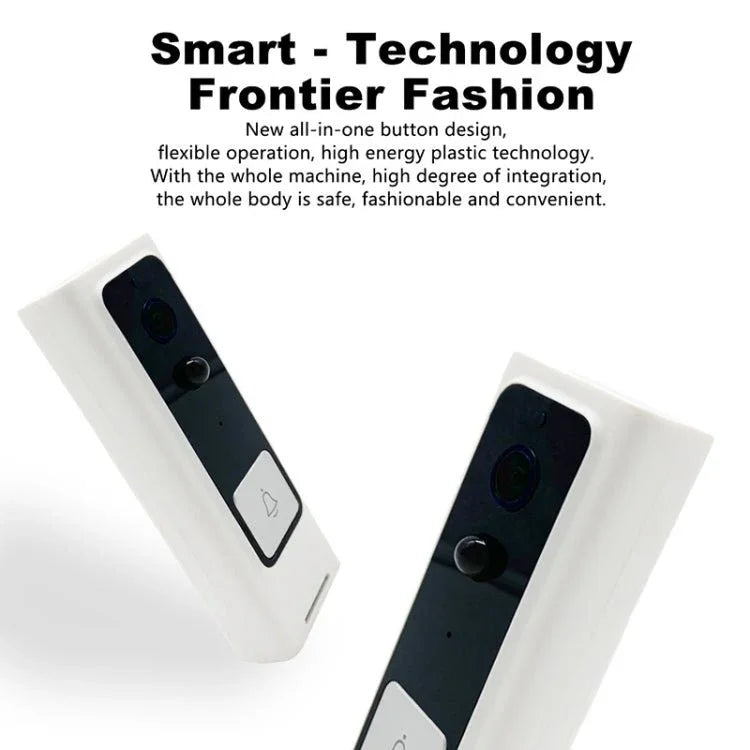 M200B WiFi Intelligent Square Button Video Doorbell, Support Infrared Motion Detection & Adaptive Rate & Two - way Intercom & Remote / PIR Wakeup - Trustpick