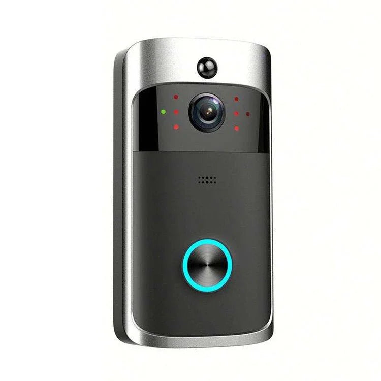 M4 720P Smart WIFI Ultra Low Power Video PIR Visual Doorbell with 3 Battery Slots,Support Mobile Phone Remote Monitoring & Night Vision & 166 Degree Wide - angle Camera Lens - Trustpick