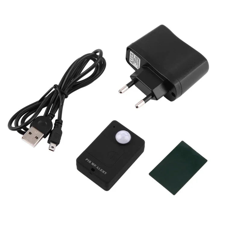 Mini PIR Alert Sensor Wireless Infrared GSM Alarm Monitor Motion Detector Detection Home Anti - theft System, EU Plug - Trustpick