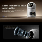 Original Xiaomi Mijia Smart Camera 4 Dual Lens PTZ 360 Degree AI Detection 5MP WiFi 6 Home Security Mi Home APP Camera - Trustpick