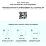 Original Xiaomi Wireless Bluetooth Flood Guard Intelligently Detects Water Leakage Xiaoai Speaker Linkage App to Remotely Remind Smart Home, need to be used with CA1001 - Trustpick