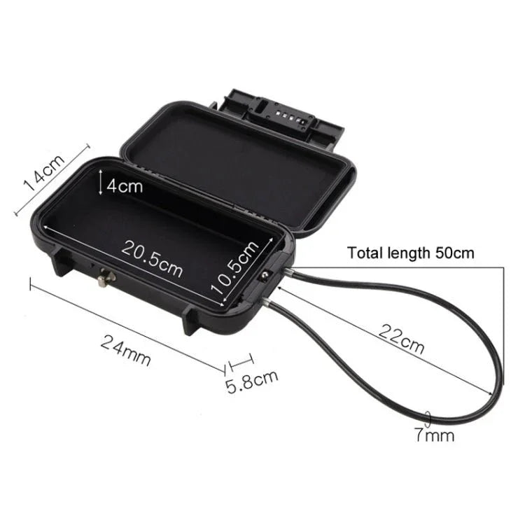 Outdoor Waterproof Beach Password Box Swimming Pool Cell Phone Keys Safe Deposit Box - Trustpick