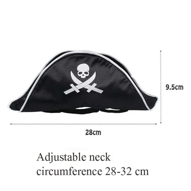 Pet Supplies Halloween Pirate Hat Cat And Dog Wig White Pirate Hat - Trustpick