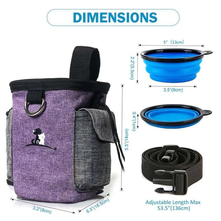 Pet Training Waist Bag With Belt Portable Outing Training Pet Snack Bag - Trustpick