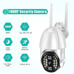 QX33 1080P Panoramic PTZ 360 Degree Rotating WIFI Camera, Support Day and Night Full Color & Two - way Voice Intercom & Motion Detection Alarm & Video Playback & 64GB TF Card, AU Plug - Trustpick