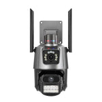 QX81 Humanoid Recognition AI Alarm WIFI Spherical Dual 2MP IP Camera - Trustpick