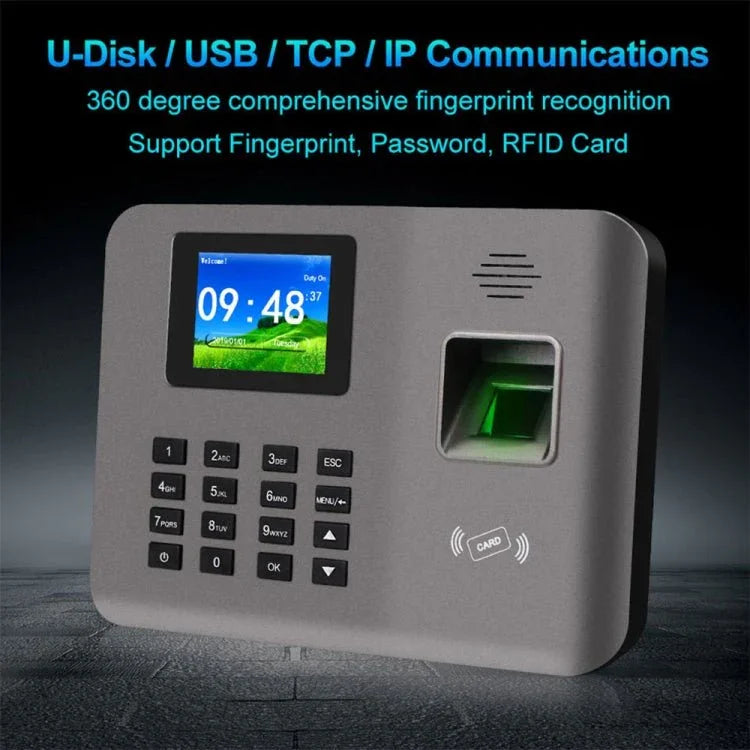 Realand AL321 Fingerprint Time Attendance with 2.4 inch Color Screen & ID Card Function - Trustpick