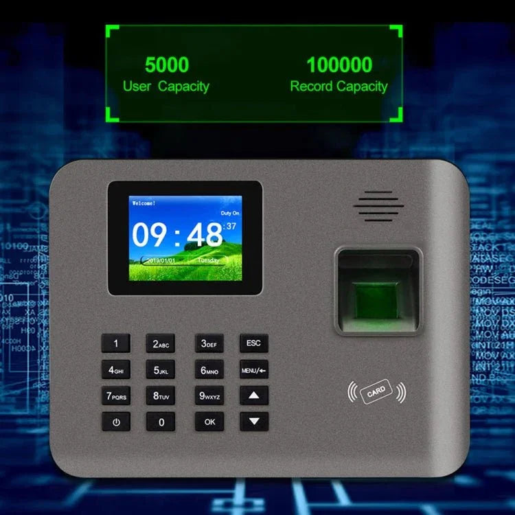 Realand AL325D Fingerprint Time Attendance with 2.4 inch Color Screen & ID Card Function & WiFi & Battery - Trustpick