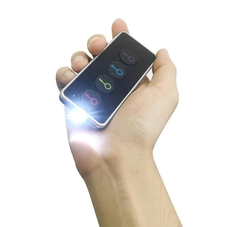 Smart Remote Wireless Key Finder with LED Flashlight, 1 RF Transmitter and 4 Receivers - Trustpick