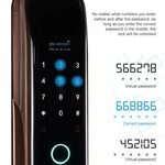 Smart Wifi Anti - Theft Fingerprint Password Lock Mobile Phone Remote Control Electronic Door Lock Magnetic Card Lock - Trustpick