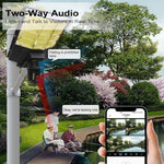 Solar Street Light with V380 4G WiFi 10X Dual - lens Monitoring HD Camera - Trustpick