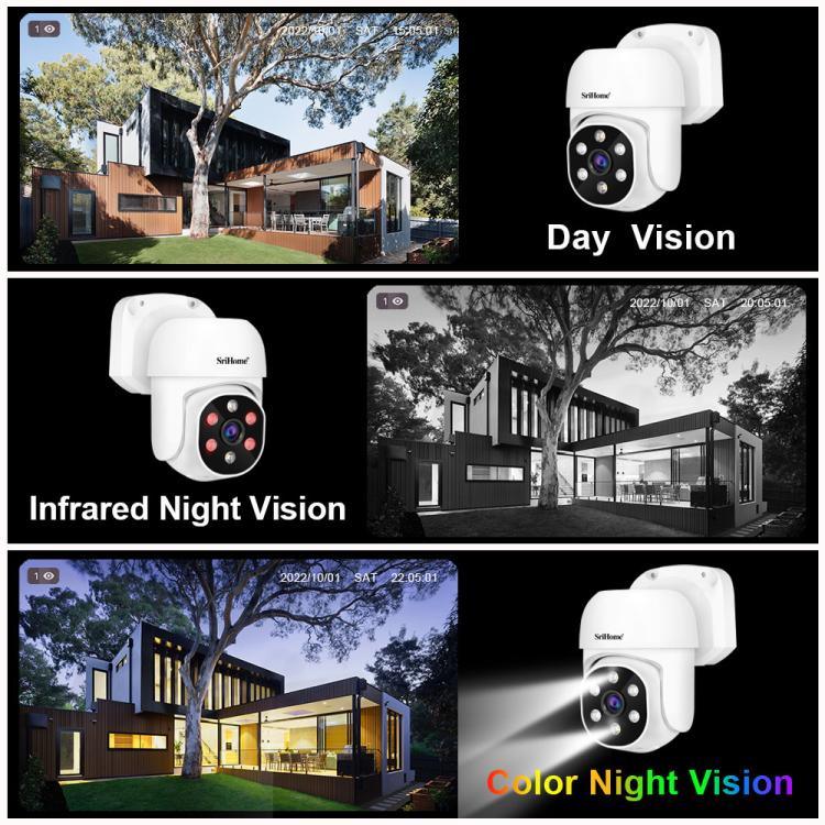 SriHome NVS005 - POE030 3MP HD 4 - CH POE Camera Network Video Recorder Kit - Trustpick