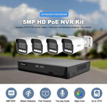 SriHome NVS005 - POE065 5MP HD 4 - CH POE Camera Network Video Recorder Kit - Trustpick