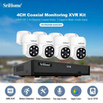 SriHome NVS008 - AHD030 2MP HD 4 - CH XVR NVR Camera Network Video Recorder Kit - Trustpick