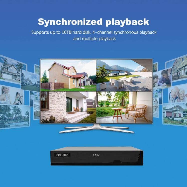 SriHome NVS008 - AHD030 2MP HD 4 - CH XVR NVR Camera Network Video Recorder Kit - Trustpick