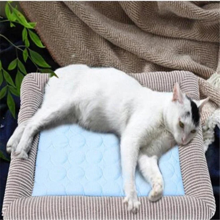 Summer Ice Silk Nest Pads Small and Medium - sized Multifunctional Cool Pet Nest Dog Cat Pad - Trustpick
