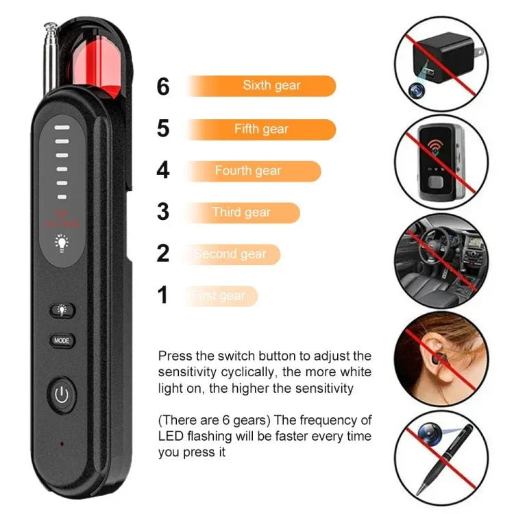 T01 Wireless Detector Camera Anti - eavesdropping Positioning GPS Alarm - Trustpick