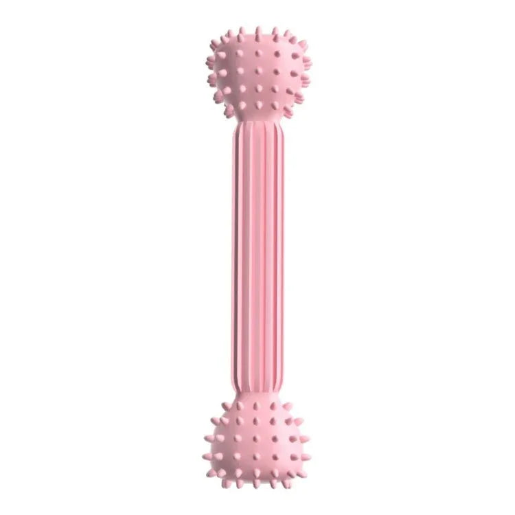 TPR Teething Stick Dog Toy Barbell Shape Pet Chewing Teeth Cleaning Stick - Trustpick