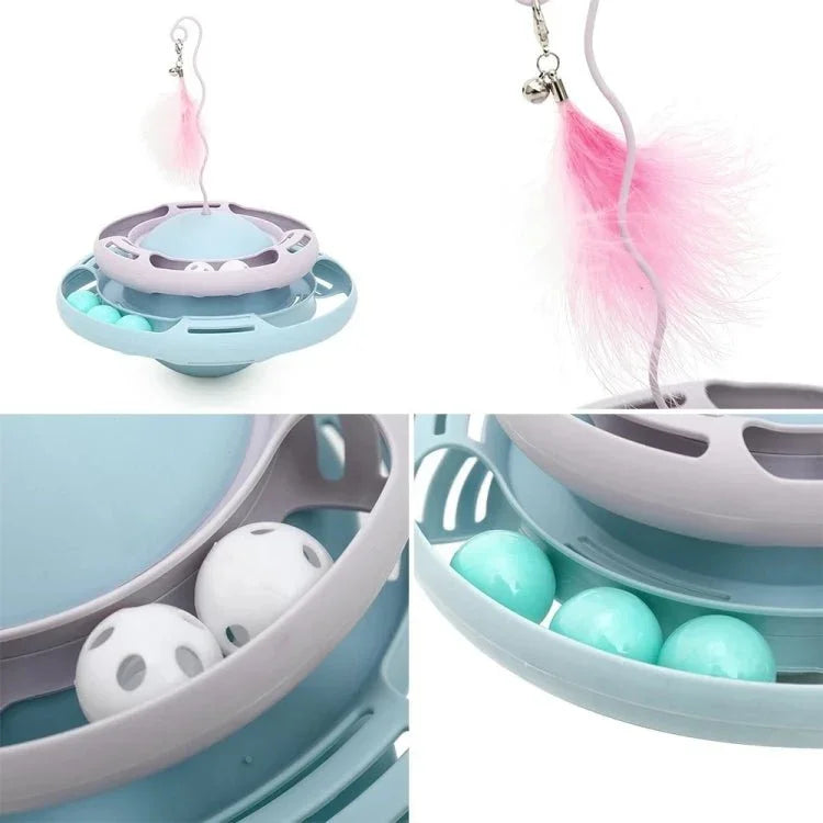 Tumbler Turntable Pet Cat Planet Toy - Trustpick