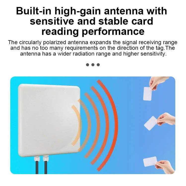 UHF RFID Long Range 9dBi Integrated Reader with E710 Chip, Style: Standard - Trustpick