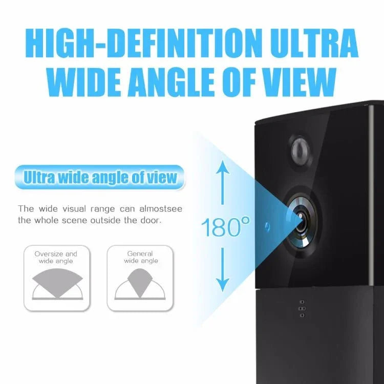 VESAFE HD 720P Security Camera Smart WiFi Video Doorbell Intercom, Support TF Card & Infrared Night Vision & Motion Detection App for IOS and Android - Trustpick