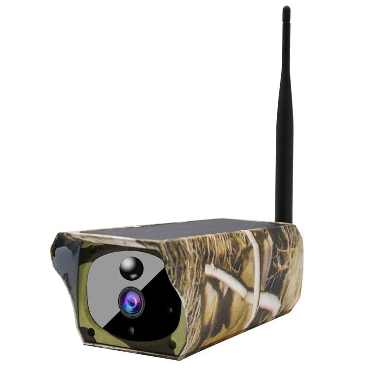 VESAFE VS - Y4 Maple Leaf Pattern 1080P HD Battery Solar WiFi IP Camera, Support PIR Motion Detection & Infrared Night Vision & TF Card(64GB Max) - Trustpick