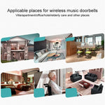 VOYE V006B2 Wireless Remote Control Chime Door Bell with Double - Receiver - Trustpick