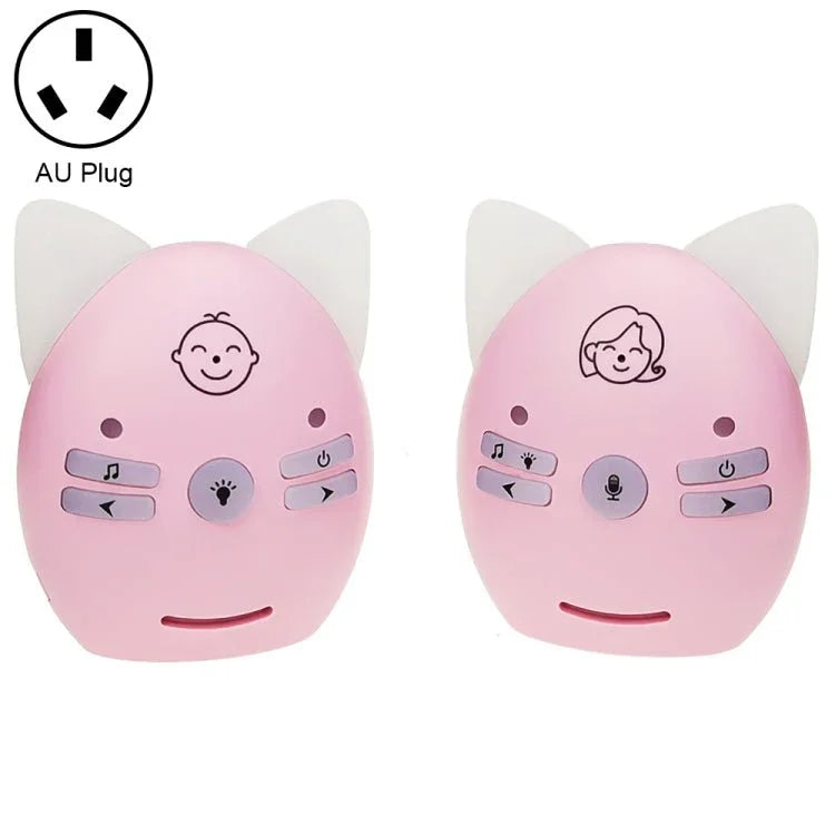 Wireless Audio Baby Monitor Support Voice Monitoring + Intercom + Night Light without Battery - Trustpick