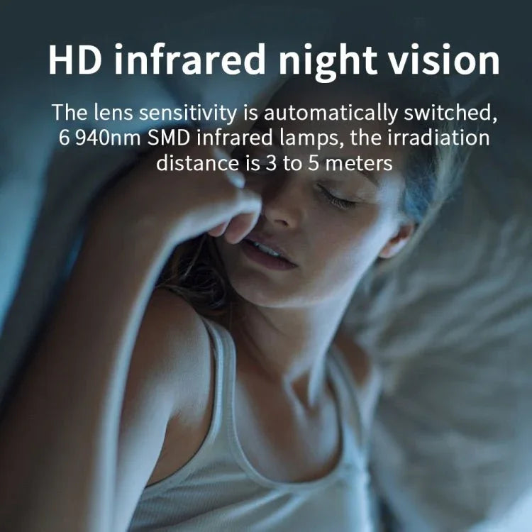 X6D HD 1080P Wireless Home Mini Surveillance Camera, Support Infrared Night Vision & Motion Detection & TF Card - Trustpick